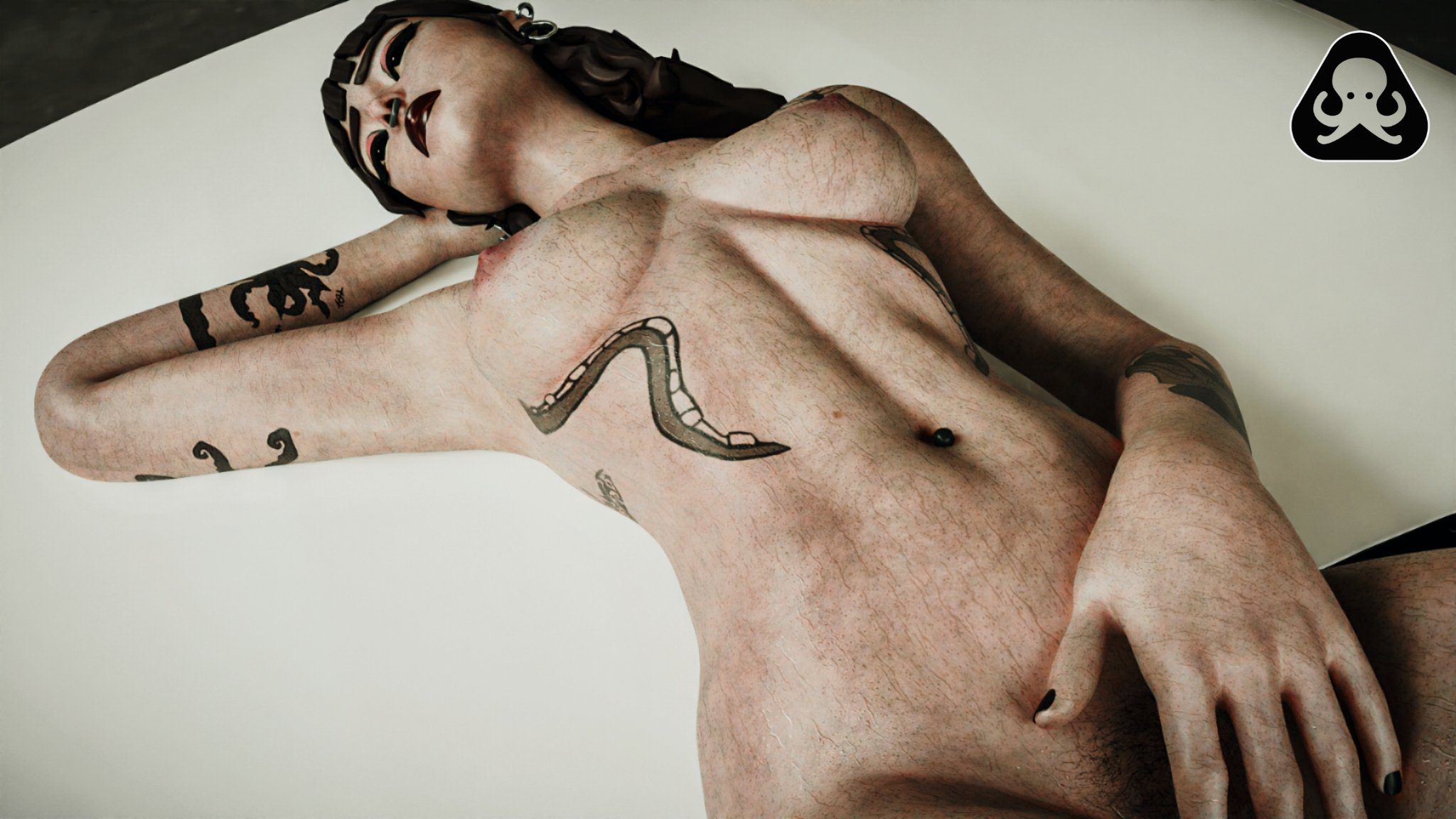 Phaedra Sex Art - punk, goth, sweaty body, nude female, epic games, armpit focus, sweat file 7e725fb5fb8b509374805d02e41f3b6a