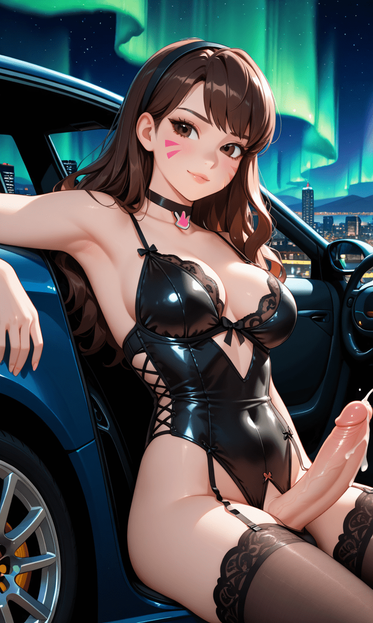 Overwatch Porn - long hair, brunette futa, d.va, night sky, ai generated, night, lingerie file 7ef8a752ad213cc6a548ede70639eb25