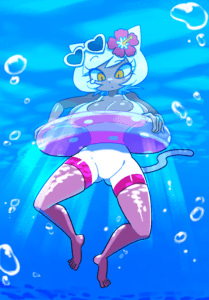 Minus8 Hentai Art - yellow eyes, hello kitty, large breasts, hello kitty (series), solo, catgirl file 819729ad9b563c4a493f3930b0389d29