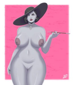 Resident Evil Sex Art - alcina dimitrescu, black nails, hat, voluptuous female file 819a9e71ab51fcb90a4f3b4654575ff6