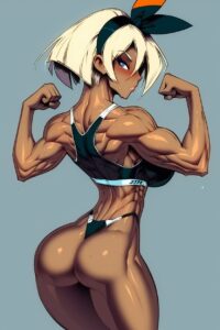 Bea Hentai Art - 1girls, short hair, pokemon ss, muscular, ass, big breasts, dark skinned female file 81a3a1acbef3ac698f60074b314547f0