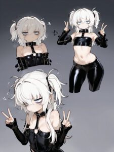 Skyrim Porn - latex legwear, thick ass, suggestive look, submissive female, pale-skinned female, camel toe, latex tubetop file 82721a2e2bcd38b5c7d3df52301dde75