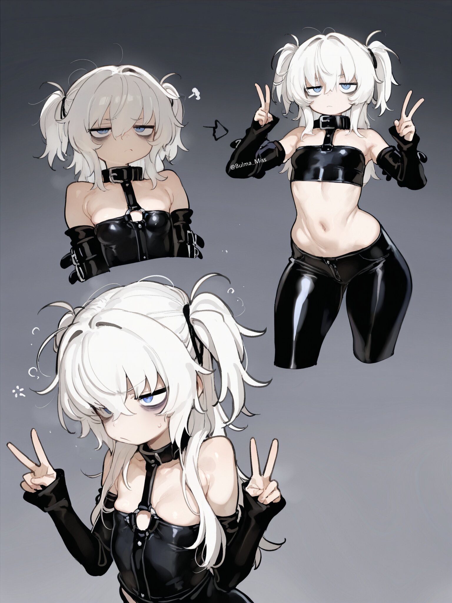 Skyrim Porn - latex legwear, thick ass, suggestive look, submissive female, pale-skinned female, camel toe, latex tubetop file 82721a2e2bcd38b5c7d3df52301dde75