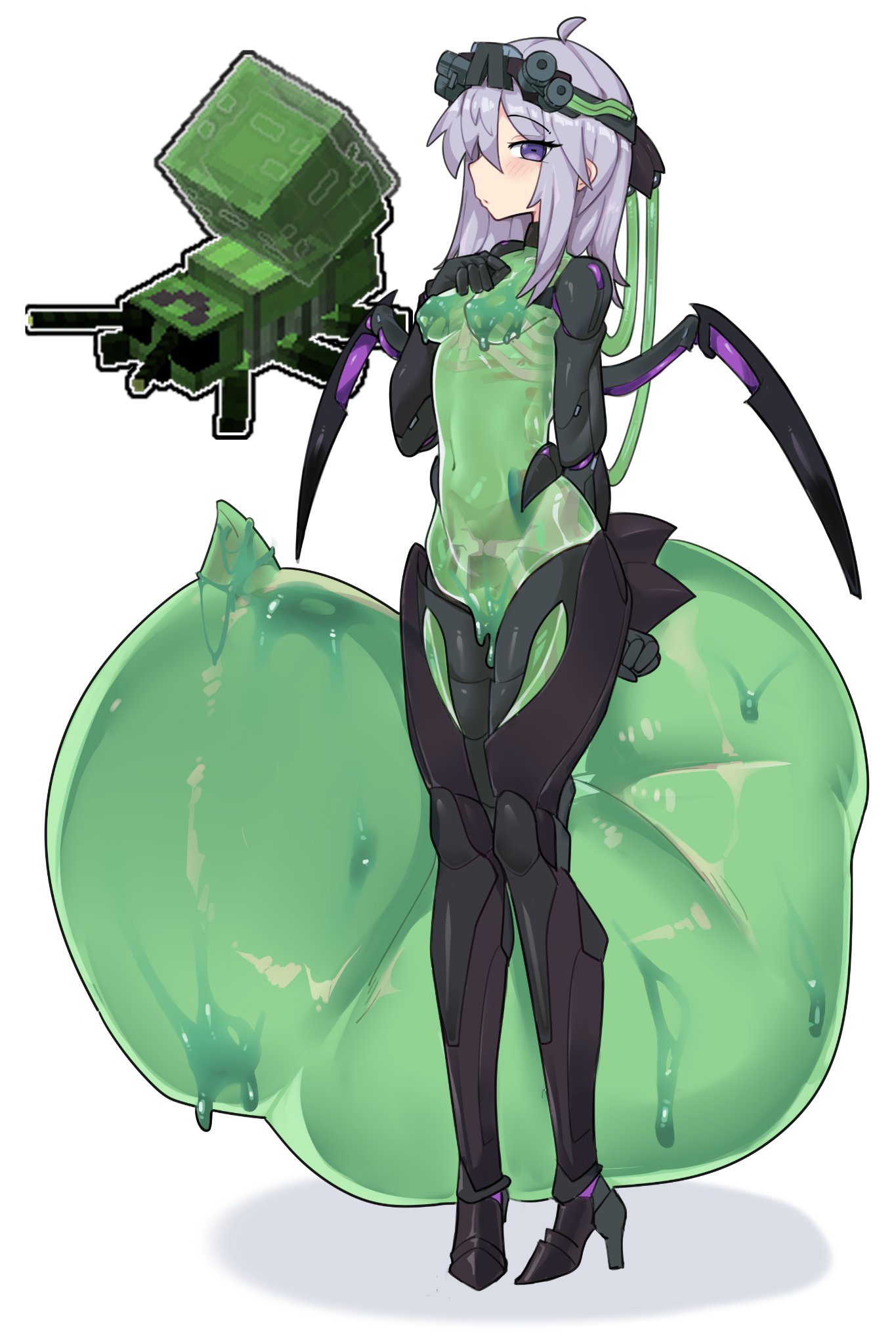 Minecraft Rule Xxx - simple background, boobs, eyelashes visible through hair, insects, beetle humanoid file 8ec6ce31be29cbce4c8fe4bad54631bf