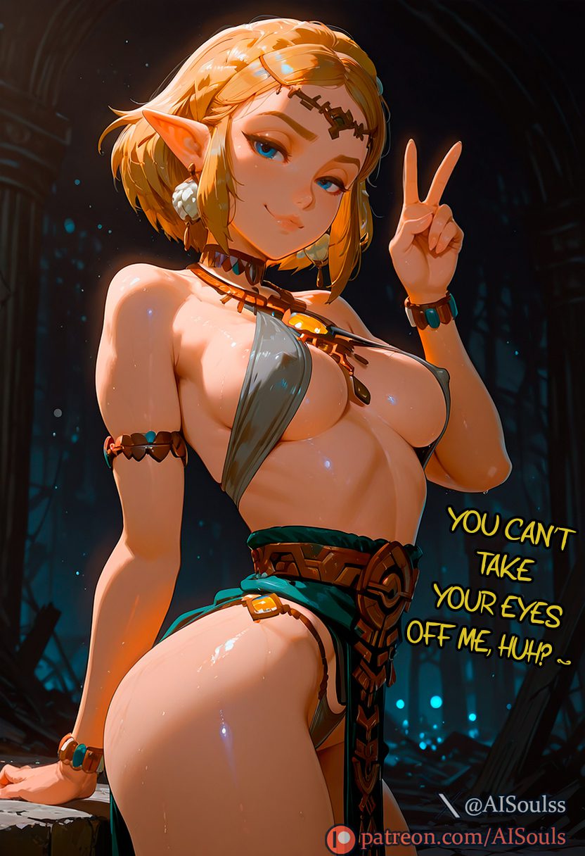 The Legend Of Zelda Hot Hentai - naughty face, almost naked, bracelet, thighs, blush, breasts file 9061476d7b8faeb7ffd16a286626c260