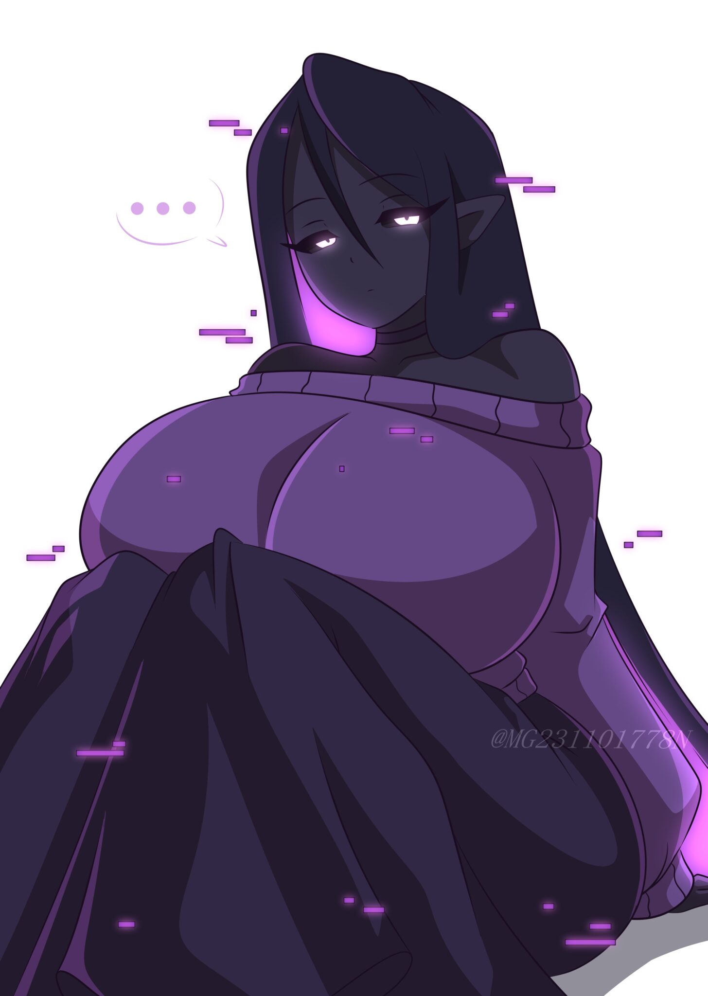 Minecraft Free Sex Art - black skin, simple background, pointed ears, purple sweater, enderman, purple hair file 92cc8ddd59367d62b64eb70a61f21348 scaled