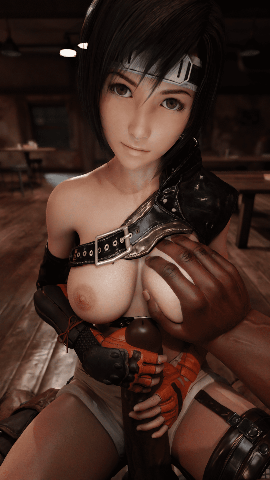Final Fantasy Game Porn - dark-skinned male, try0ne, barret wallace, breast grab, 1boy, 1girls file 9643bc90f9cb1e855e4279a2567090a8