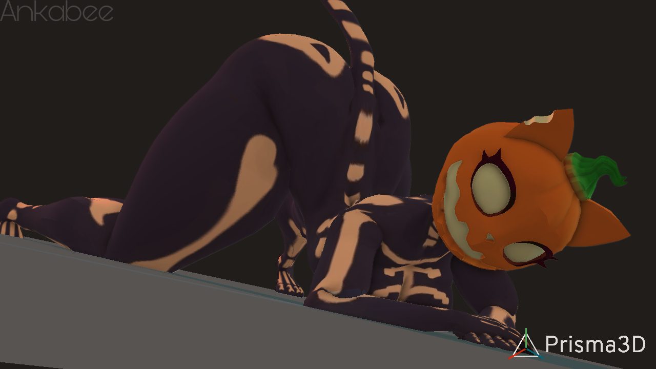 Spice Free Sex Art - ass up, 3d (artwork), skeleton costume, cat stretch, all fours, render file 96f53086d8c6dea560b932acb517cdd5