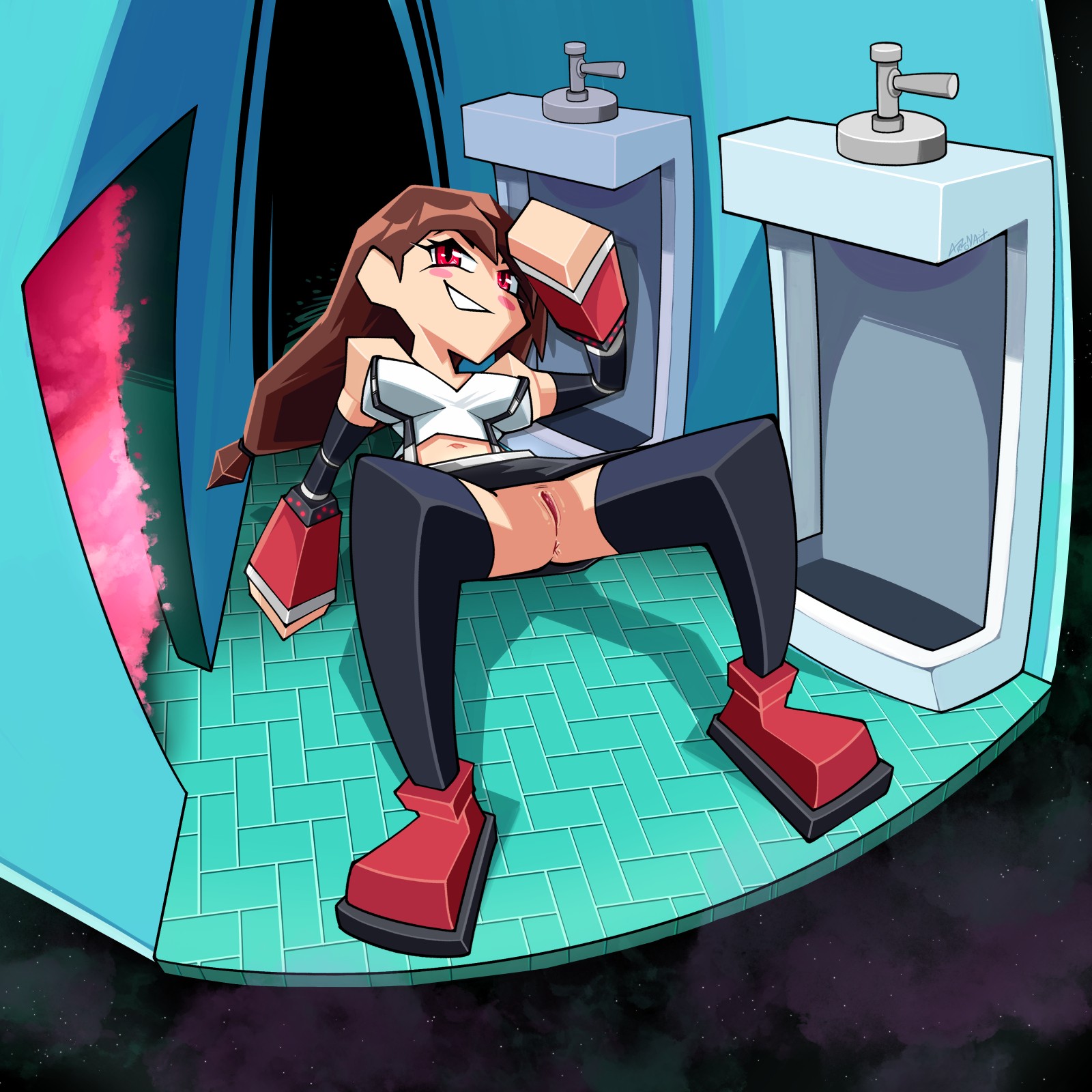 Final Fantasy Free Sex Art - tank top, public bathroom, red eyes, vagina, low poly tifa, pussy file 9a382f737285dda6c7524145701aab91