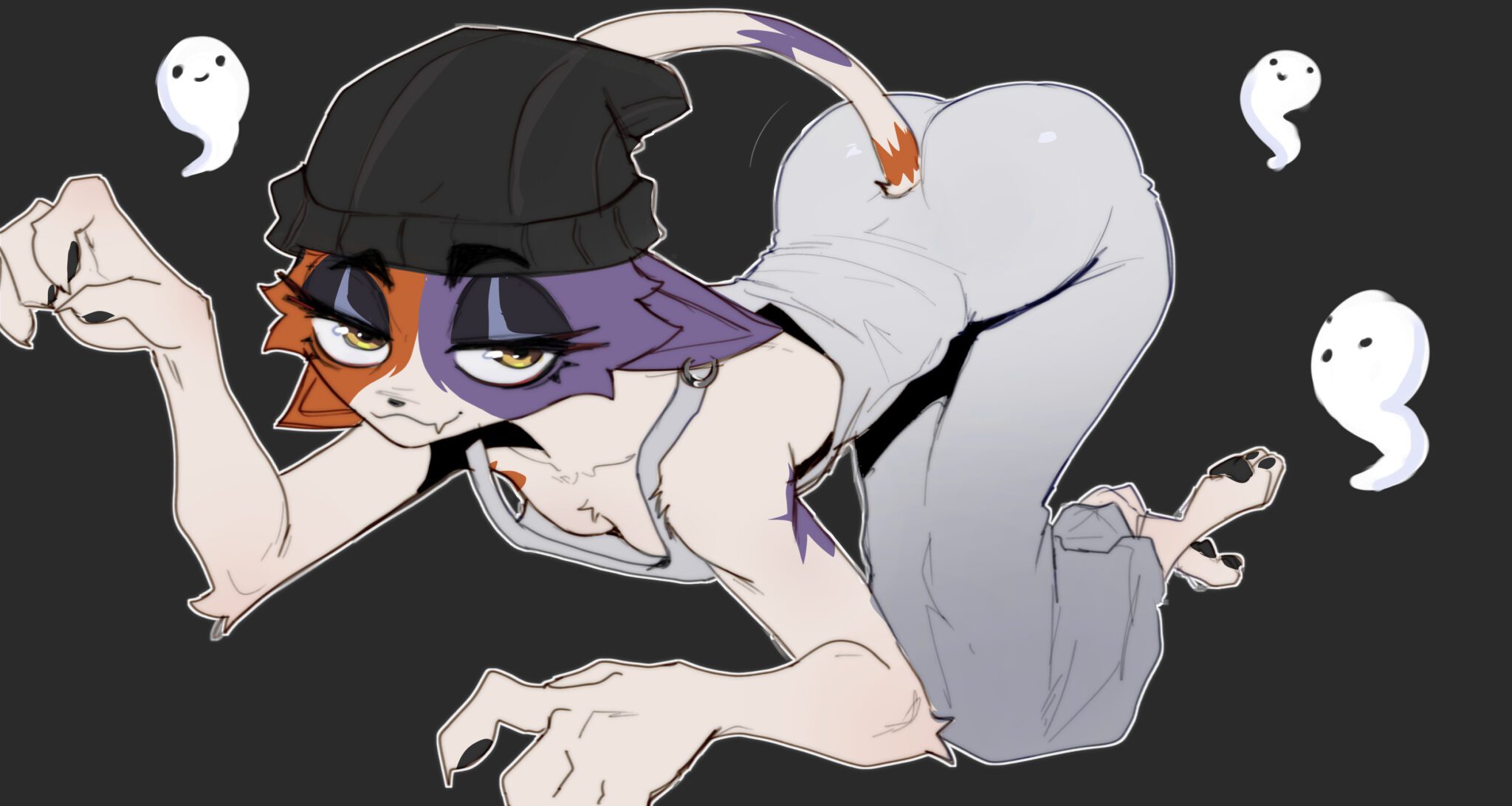 Meowskulls Hentai Art - clothed, jumpsuit, ghost, catgirl file 9c4545b318c98f3c4fd3fd9bc7860622 scaled