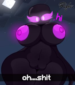 Minecraft Hentai Art - curvy hips, solo, female, pink eyes, curvy thighs, white pupils, curvy female file a02706cc0ed10c51baa95dc5f61f6801