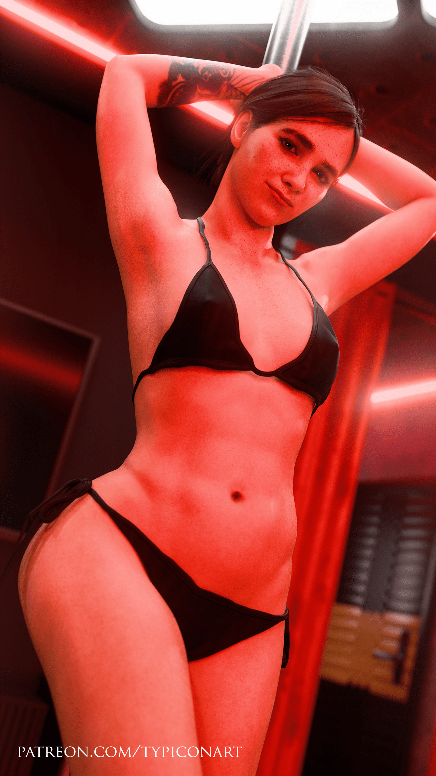 Ellie Game Hentai - solo female, abs, smile, pole dancing file a2fc26279028c858a89502249d5e5f0d
