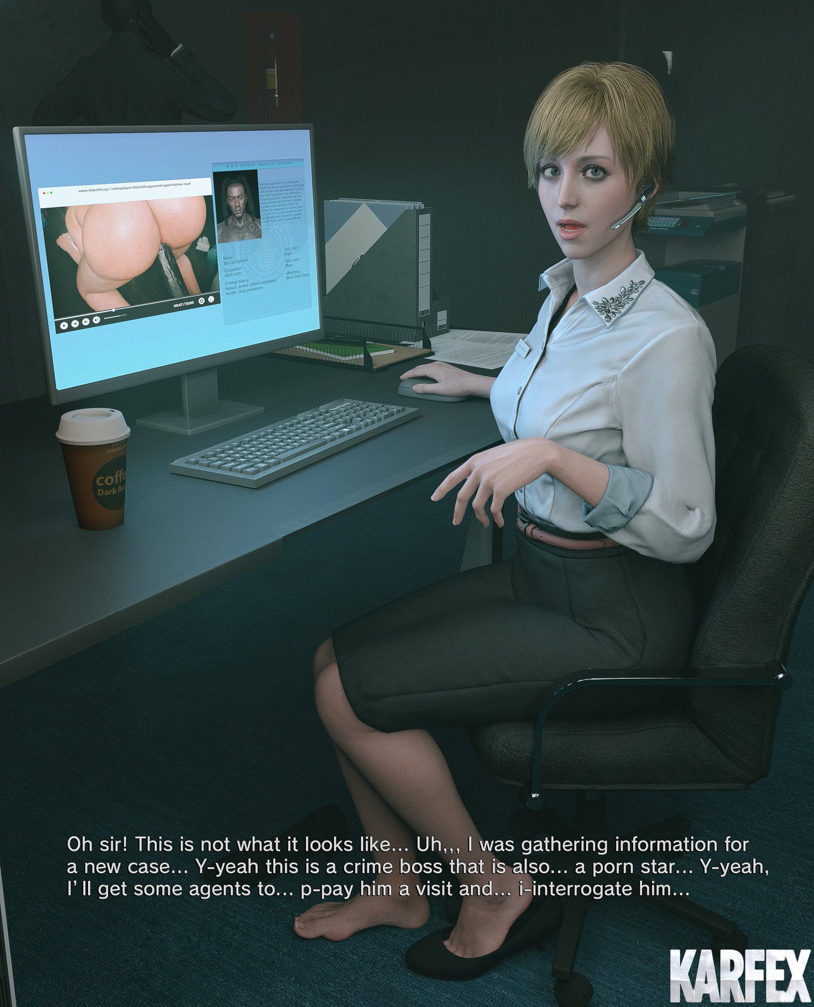 Resident Evil Rule Xxx - skin contrast, blowjob, light-skinned female, big ass, blue eyes file a64894673f6a439df200aca9f2a20f2d