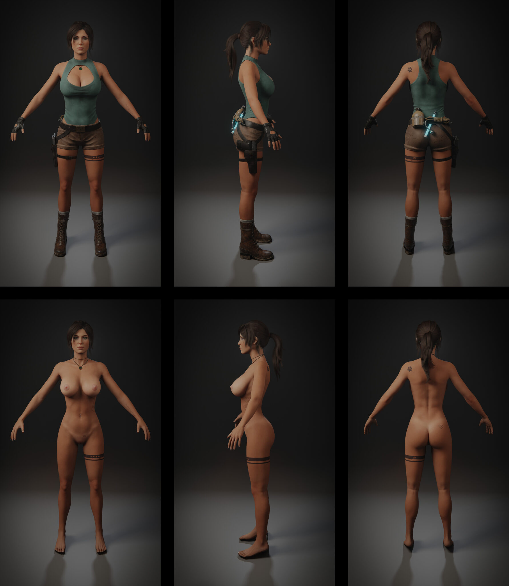 Tomb Raider Hot Hentai - long hair, brown eyes, tan skinned female, navel piercing, dressed undressed, tanline file a98beff94abbfb98e8d2b21fb53e0359 scaled