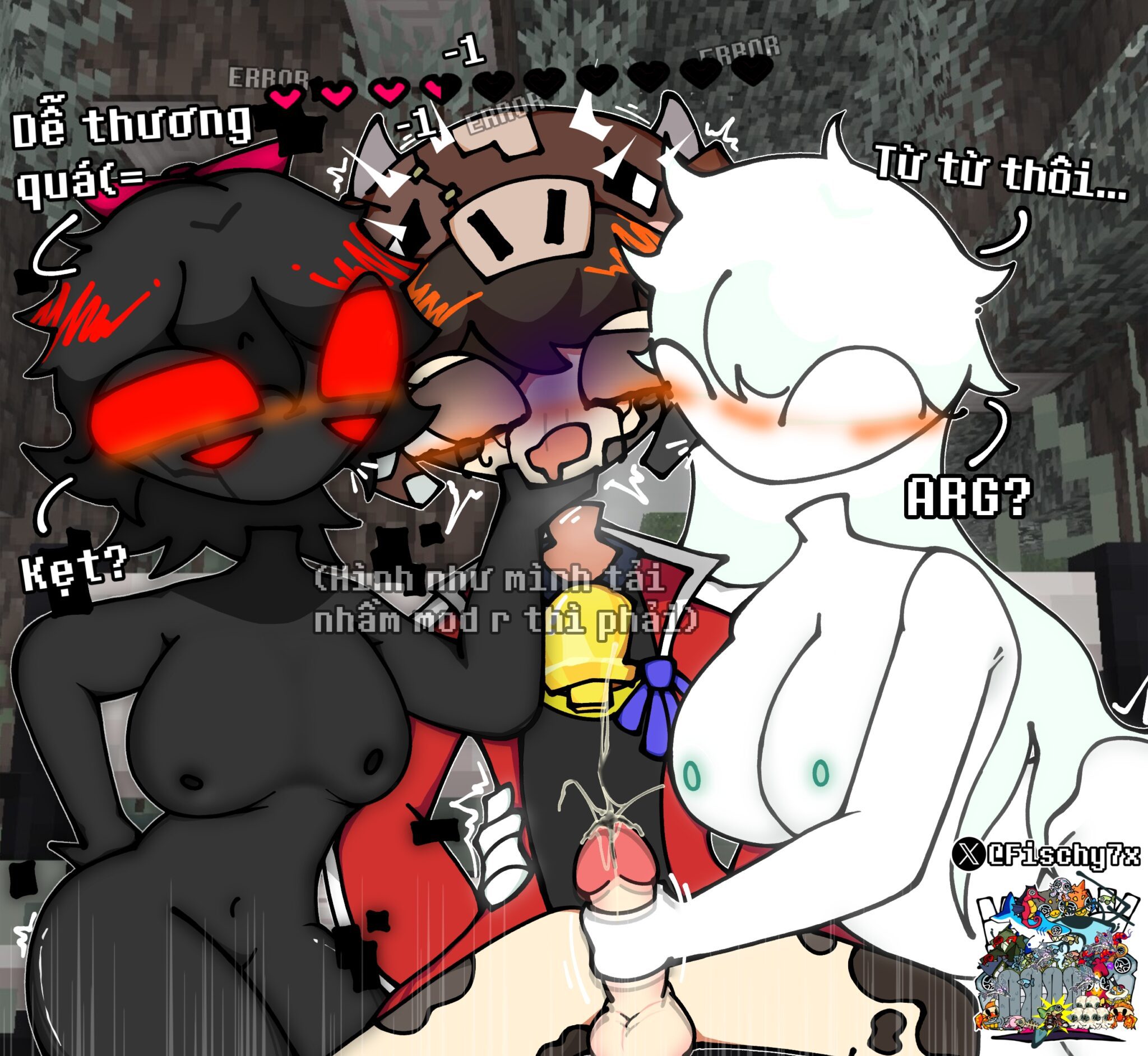 Minecraft Hentai Porn - youtubers, completely naked, twitter username, red eyes, cartoony, 4 eyes file a9d772aa7edc07196a180e4525c8502c scaled