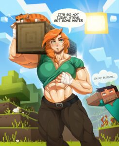 Alex Free Sex Art, Steve Free Sex Art - muscular female, muscular thighs, muscular legs, muscular, absurd resolution, absurdres file ab9acec1033b15d554fd1a6c73b6816b