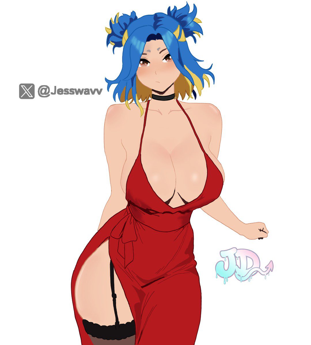 Neon Free Sex Art - brown eyes, big boobs, red dress, jessdraws, big breasts, big butt file af8e0197005e6193405f7f5ab77f9c97