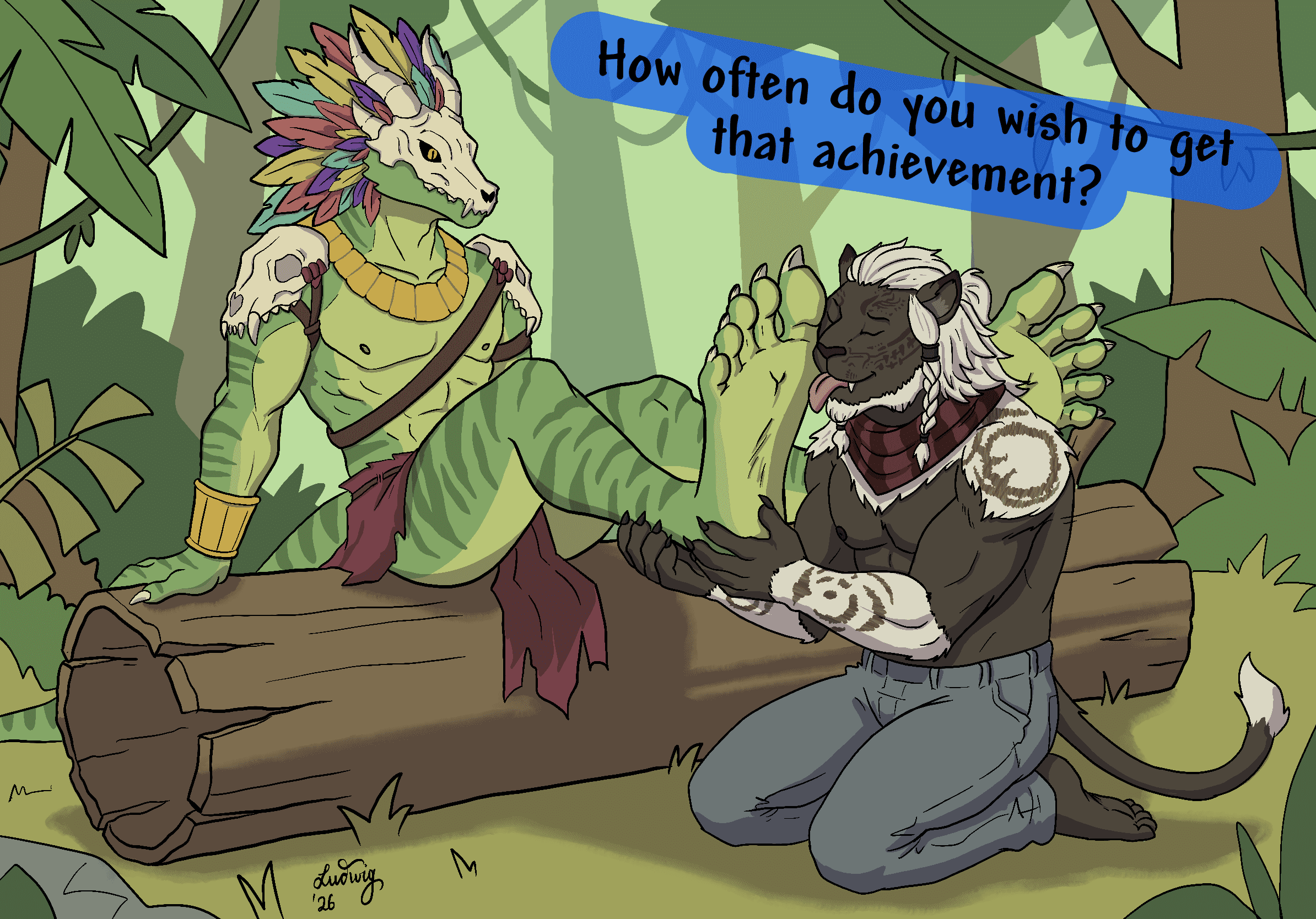 Final Fantasy Game Porn - foot focus, pants, barefoot, anthro, rodan (hrothgar), lizard, legs up file b0d1851d2e8999d9dfeb9bcac23f8f8d59a19c60