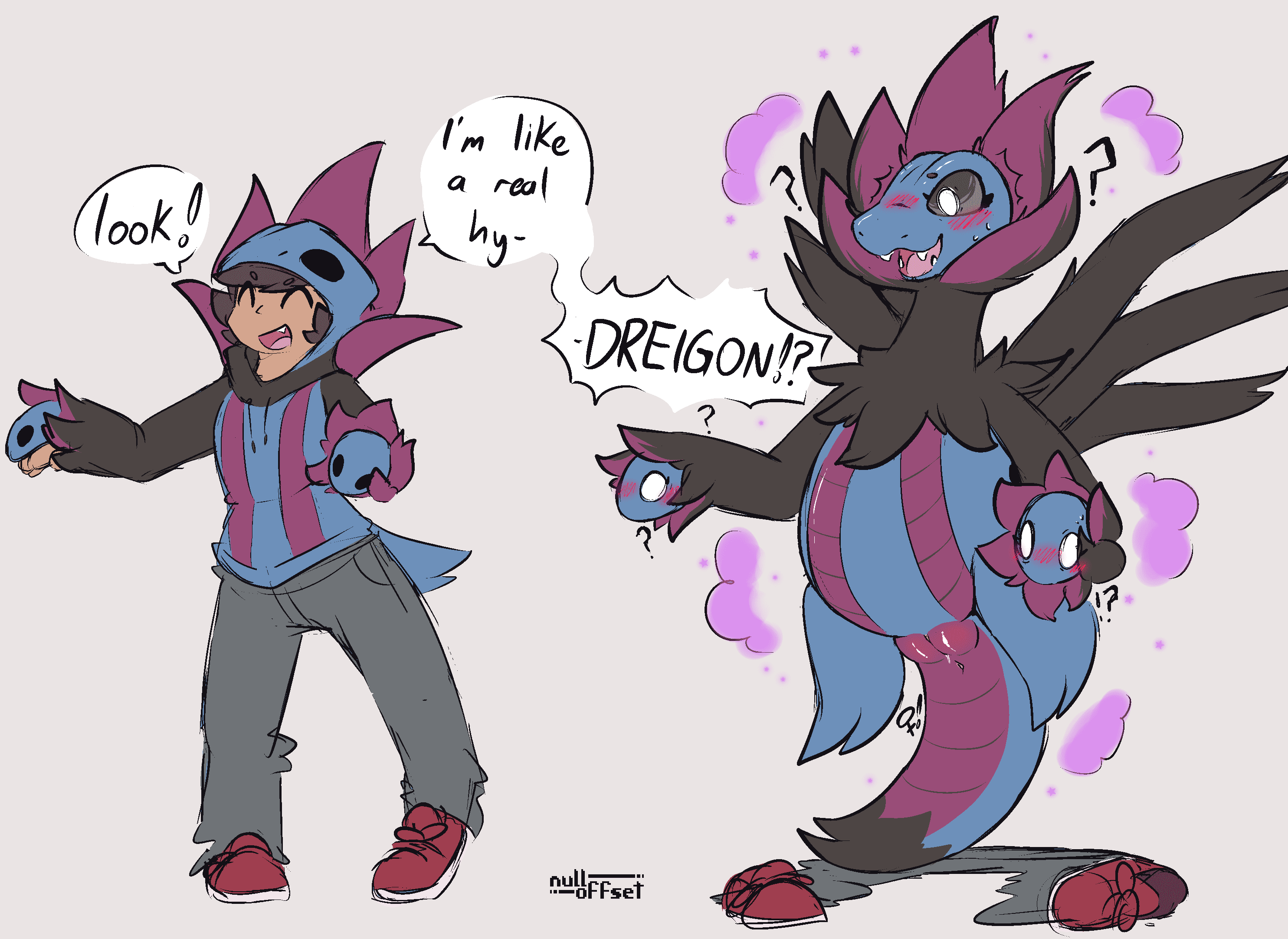 Pokemon Free Sex Art - human, red footwear, smile, before and after file b13278ca42dcbf616466a34b0b1b04f506954141