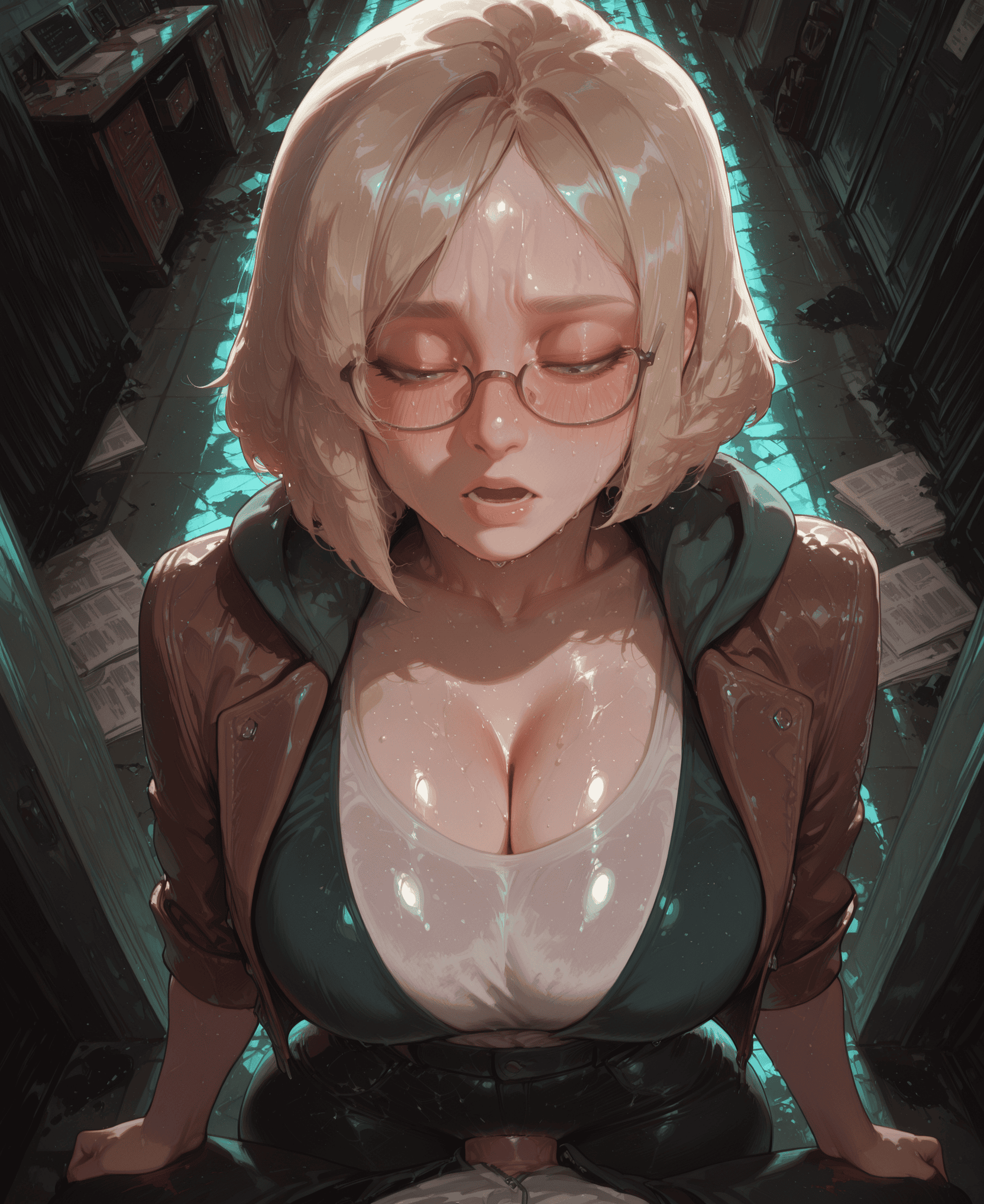 Resident Evil Hentai Art - capcom, sweaty, steam, caucasian female, slim waist, deurahh, male file b294731d53d901d9a03c844cb71953b2