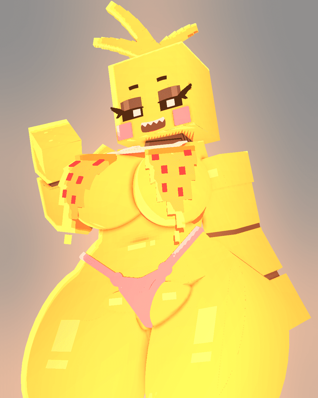 Minecraft Sex Art - mine-imator (artwork), apron, curvy hips, solo file b2d8aaf9b0c1c59e4b2ebbffe8d026ba