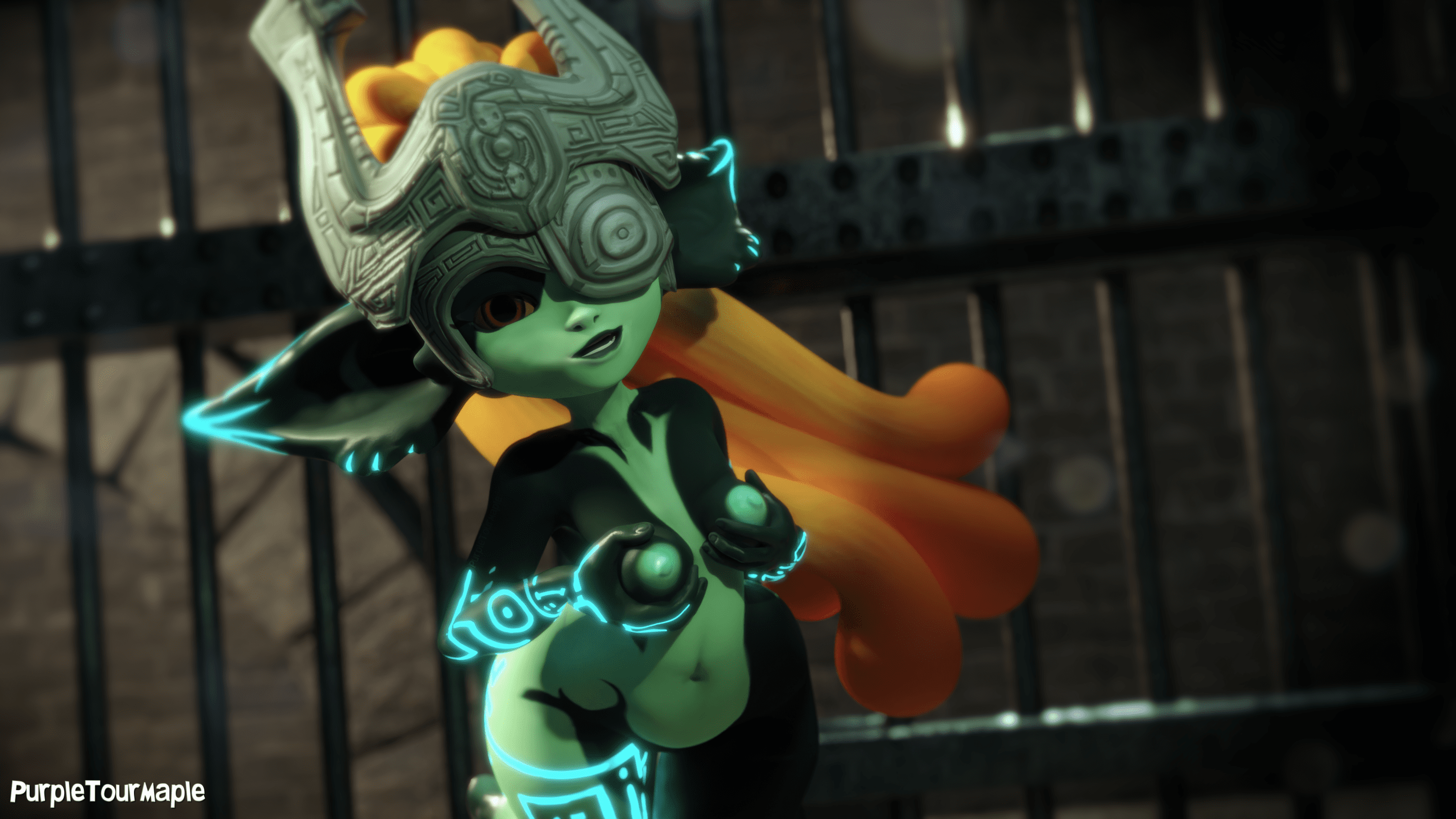 The Legend Of Zelda Porn - nipples, nintendo, purpletourmaple, red eyes, navel, solo, markings file b305790d2b8306e1cd95124aacb454c0ea3cea9f