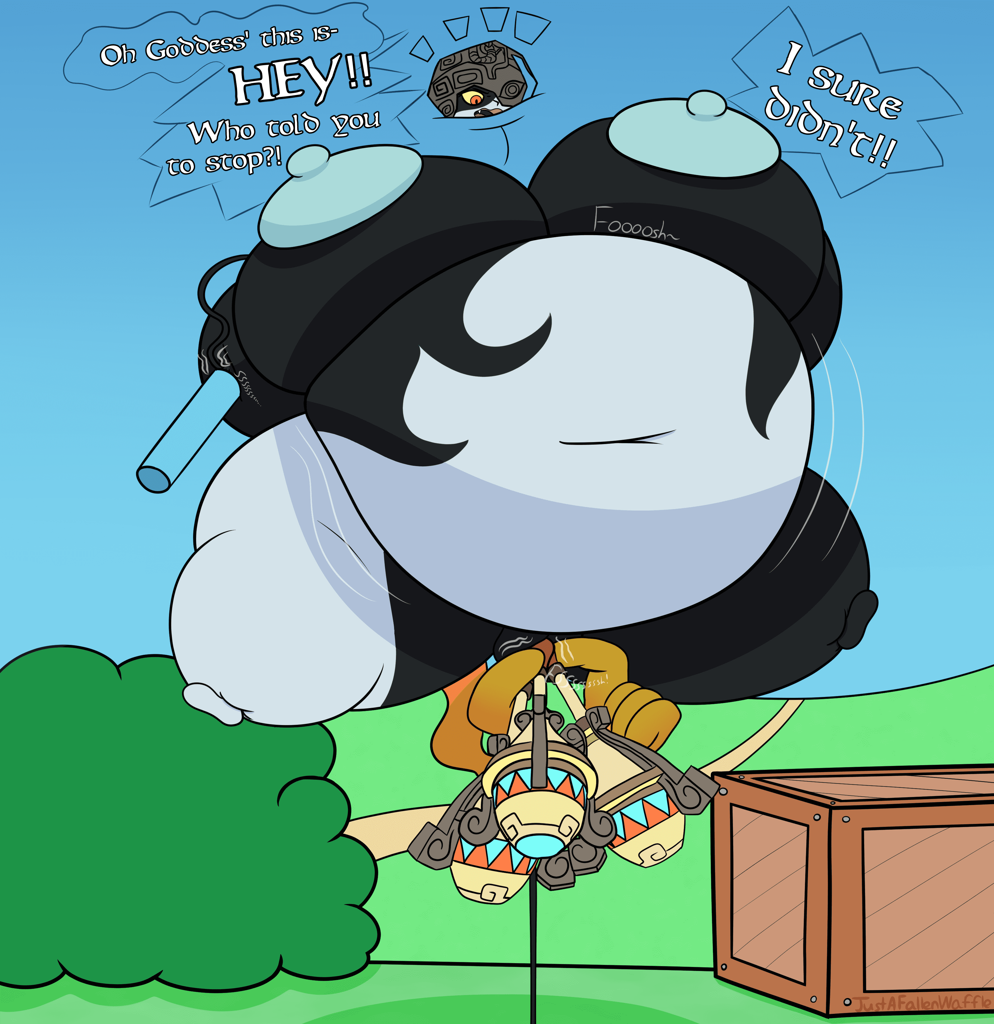The Legend Of Zelda Hentai - onomatopoeia, big areola, thigh expansion, air pump, two tone body, container file b94047a5a607c60bcd065c2d223b8304792d9423