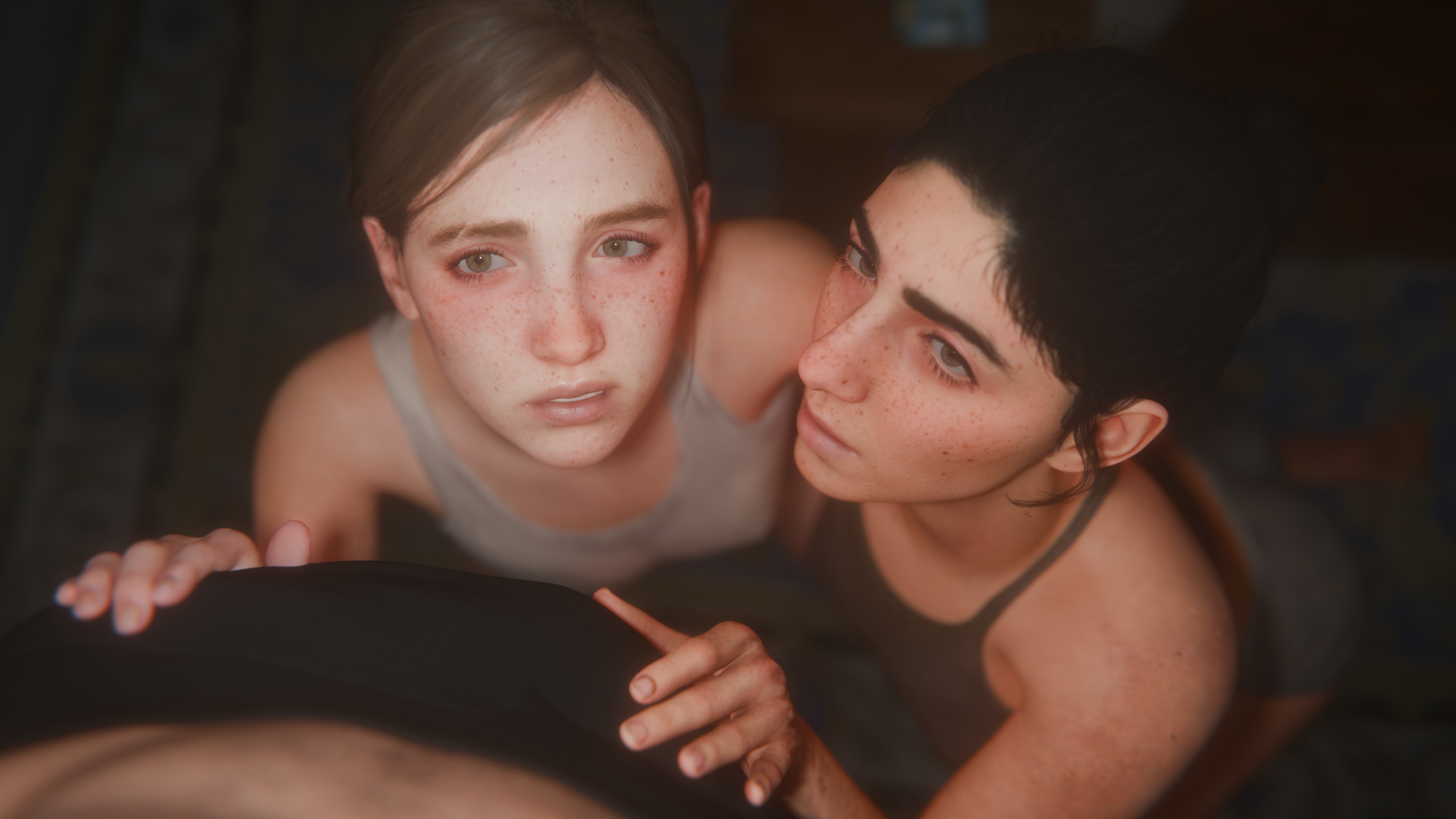 Dina Porn, Ellie Porn - short hair, pantsu, tank top, panties, very high resolution, brown eyes, black hair file b94ce4968306e7e9439c0b7934c04780