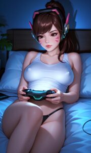 Overwatch Rule Xxx - joystick, brown hair, big ass, black thong file bbce4e830e453a4a03c380a95b526883