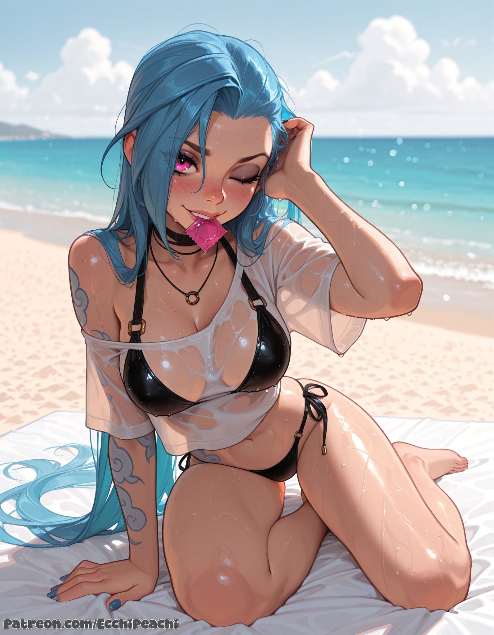 Jinx Porn Hentai - hazel eyes, focus, cleavage, nipples, hairbow, hairband, boobs file bbd48f3d92b971970bb756dab6544335 scaled