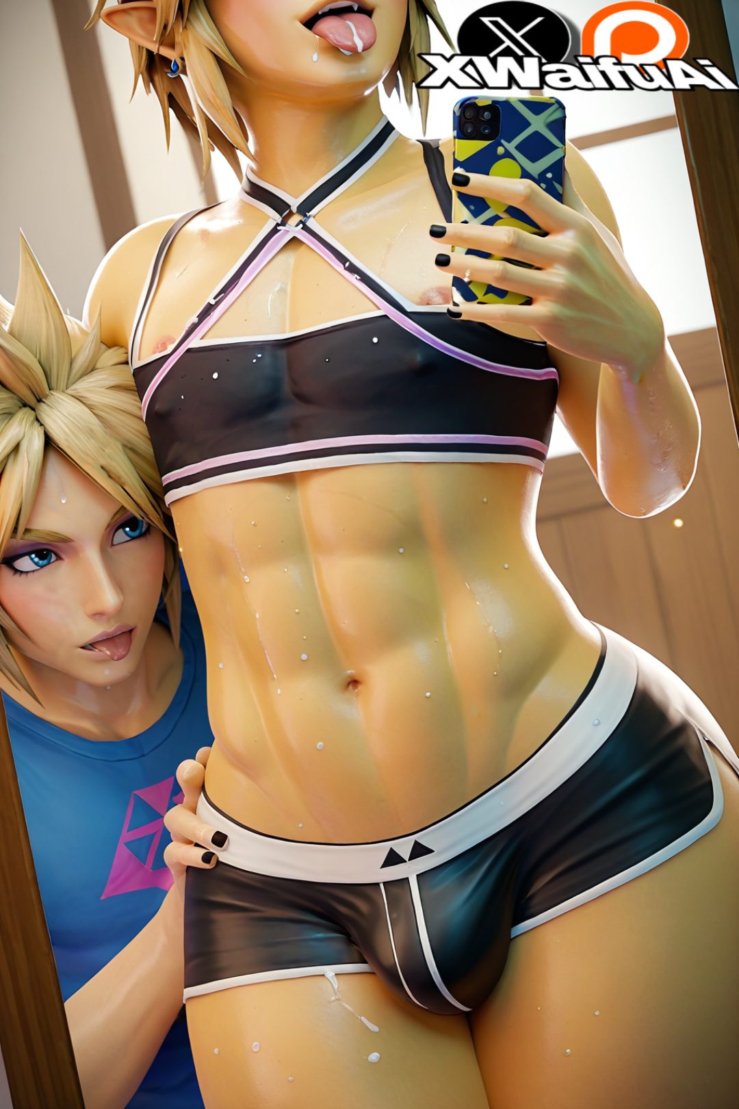 Final Fantasy Hentai Art - link (breath of the wild), lifting shirt, sissification, 2boys file bcbb45a467ceee29b123e1c7acf88b30
