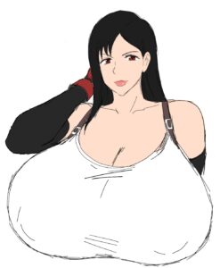 Final Fantasy Game Hentai - touching hair, smiling at viewer, tifa lockhart, black hair file bd1d57e2833c592ae55ac52314aa5832