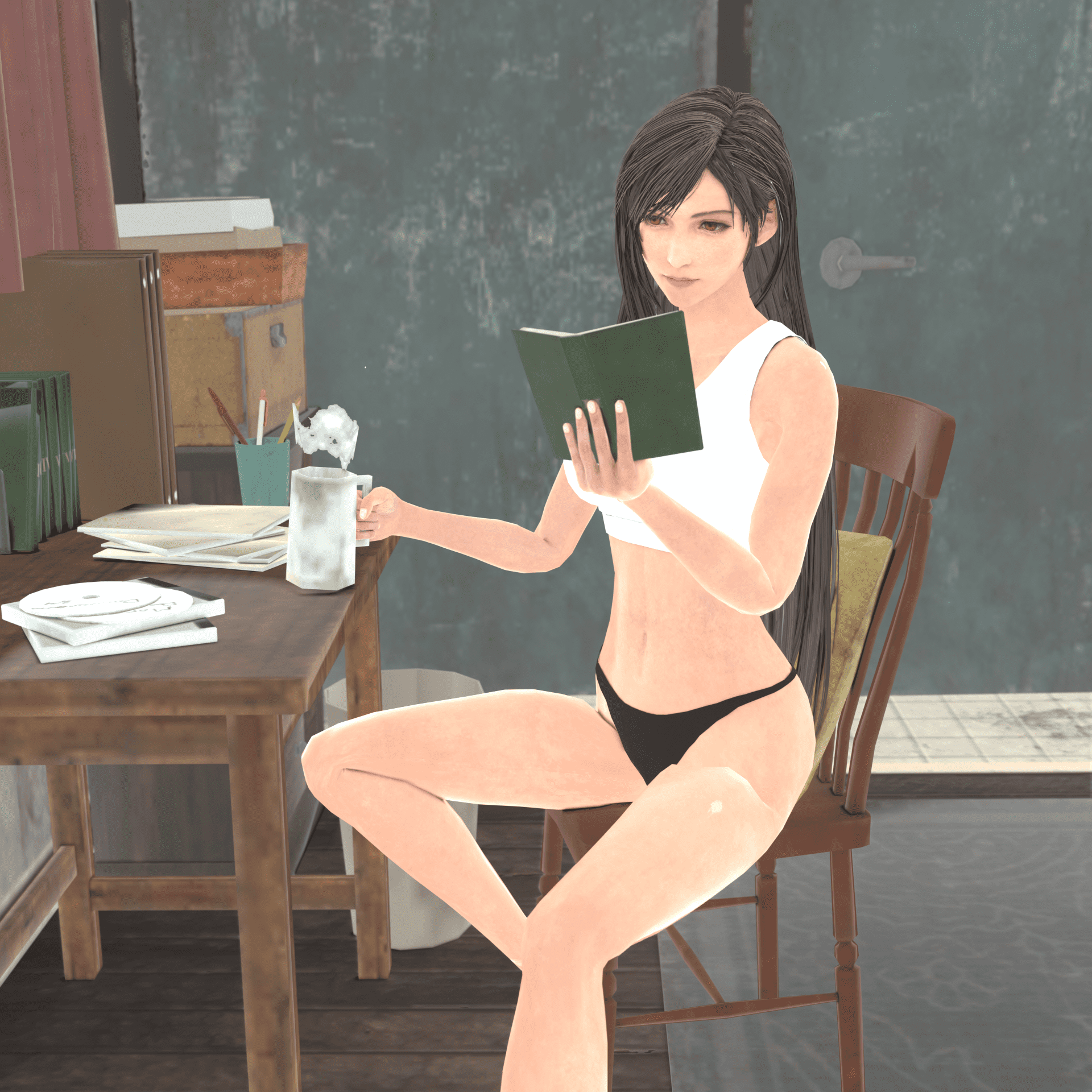 Final Fantasy Game Hentai - black panties, final fantasy vii, 1girls, tifa lockhart file bdd1e5a8559dd40ca35dae78acb9febc