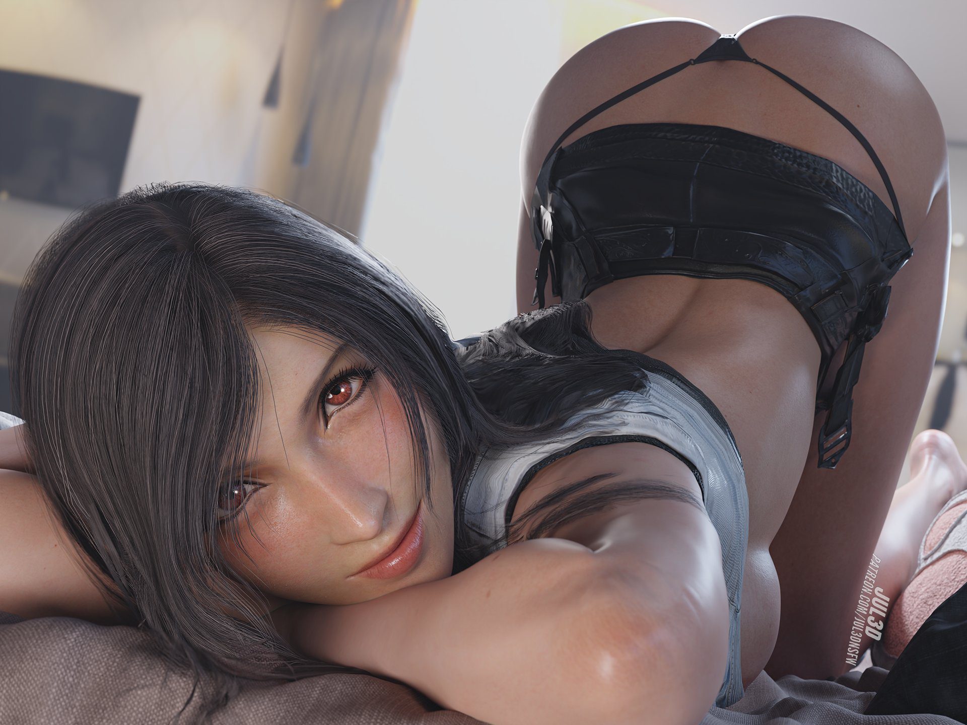 Final Fantasy Porn Hentai - tifa lockhart, looking at viewer, solo, nail polish, final fantasy vii, long hair, big ass file c280ee022da7f5f922d075231e51f1cd