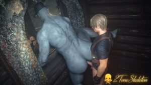 Resident Evil Game Porn - human on monster, light-skinned male, resident evil 4 remake, male only, human on humanoid, male penetrating male file c28a6f5a1e40f598a2c021f4c36afe66
