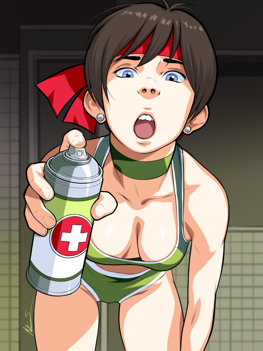 Resident Evil Rule - blue eyes female, sports uniform, triplexmile, big breasts, short hair, green collar file c397e83c4747cabf99e0431c96d38d62