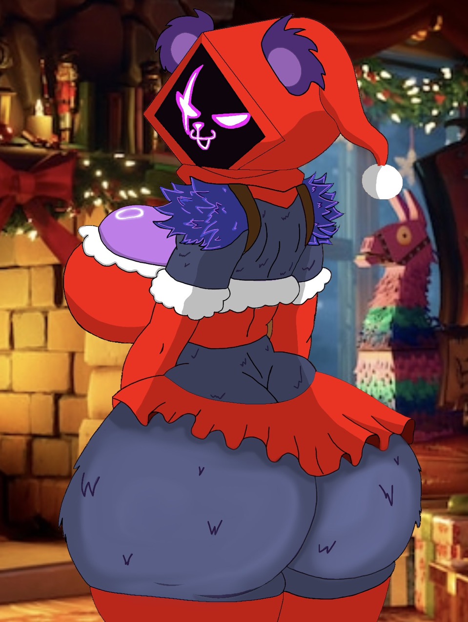 Fortnite Hentai - skirt up, fortnite: battle royale, big breasts, christmas outfit, raven team leader file c4ea2a603b3c903f404b6f8e7d089c92