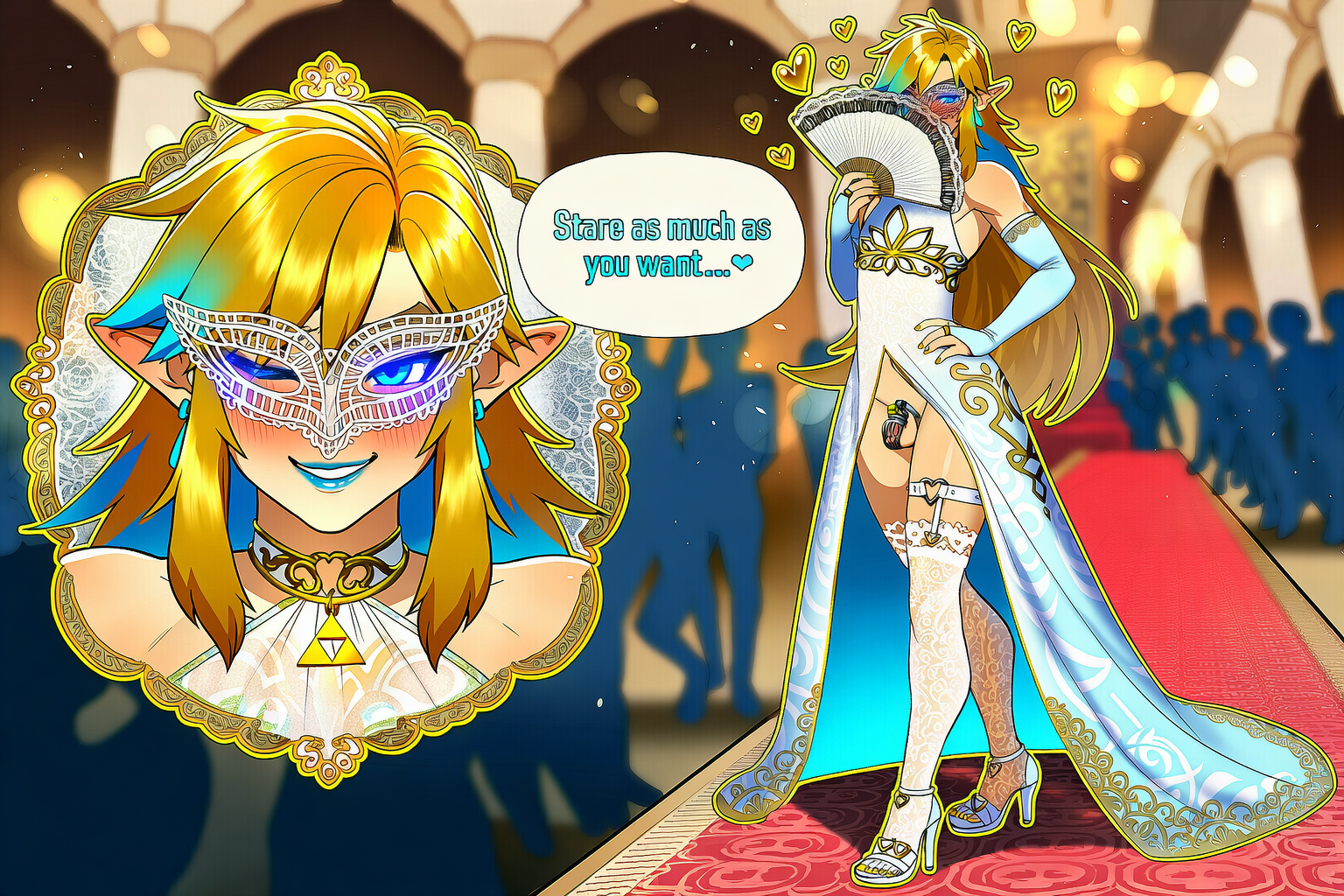 The Legend Of Zelda Porn - rich, very long hair, heart, novelai file c51b0007f169a16ecff5fd50edd41bee