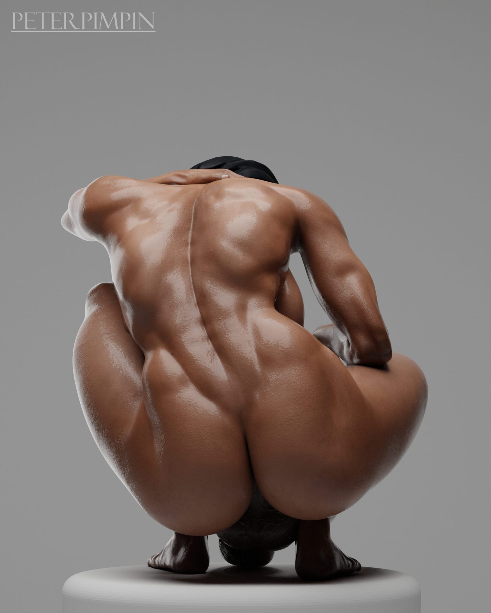 Overwatch Hentai Art - 1futa, solo futa, muscular futa, testicles, dark-skinned futa, pharah, solo file c62ae123e867e66fbb3245acc6d24135 scaled