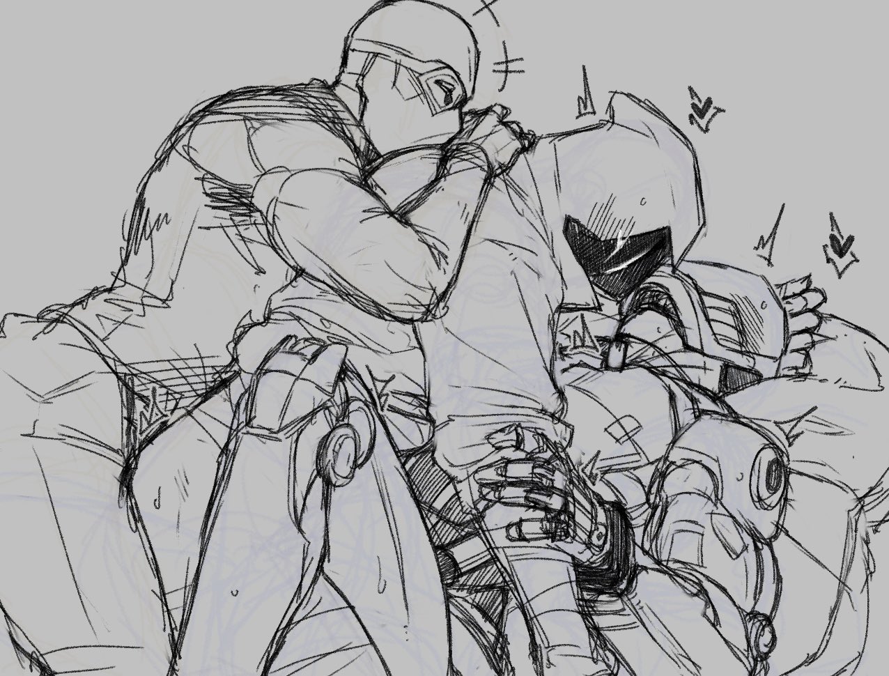 Cypher Rule Xxx, Kay/o Rule Xxx, Omen Rule Xxx - robot humanoid, male focus, penetration from behind, male file c6f7e4ce0eedc5cbd2440a888b04ad64