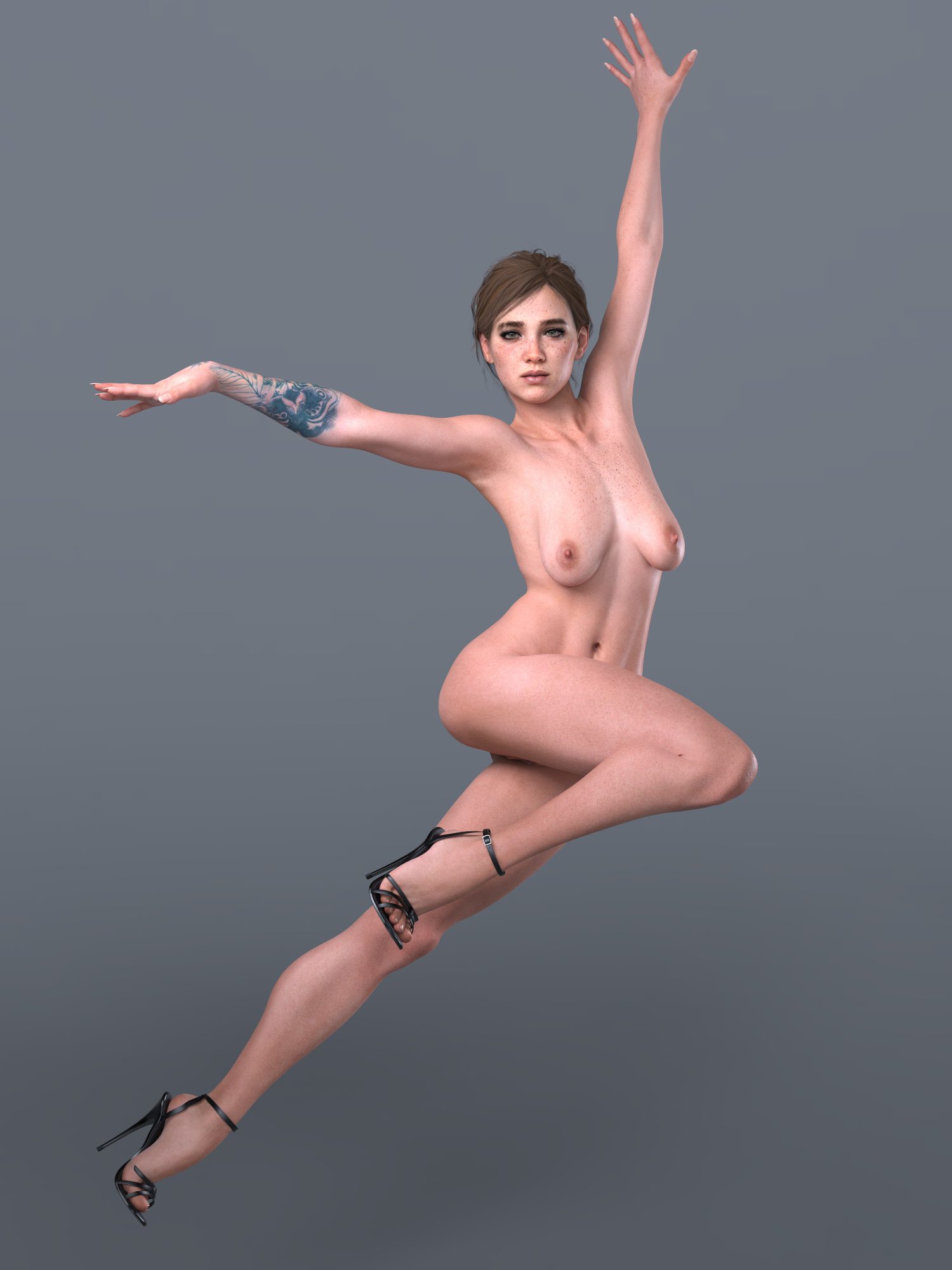 Ellie Hentai Porn - daz studio, high heels only, high heels, female, tattoo file c7758385a5dd78d3f32c6eb312e38b64