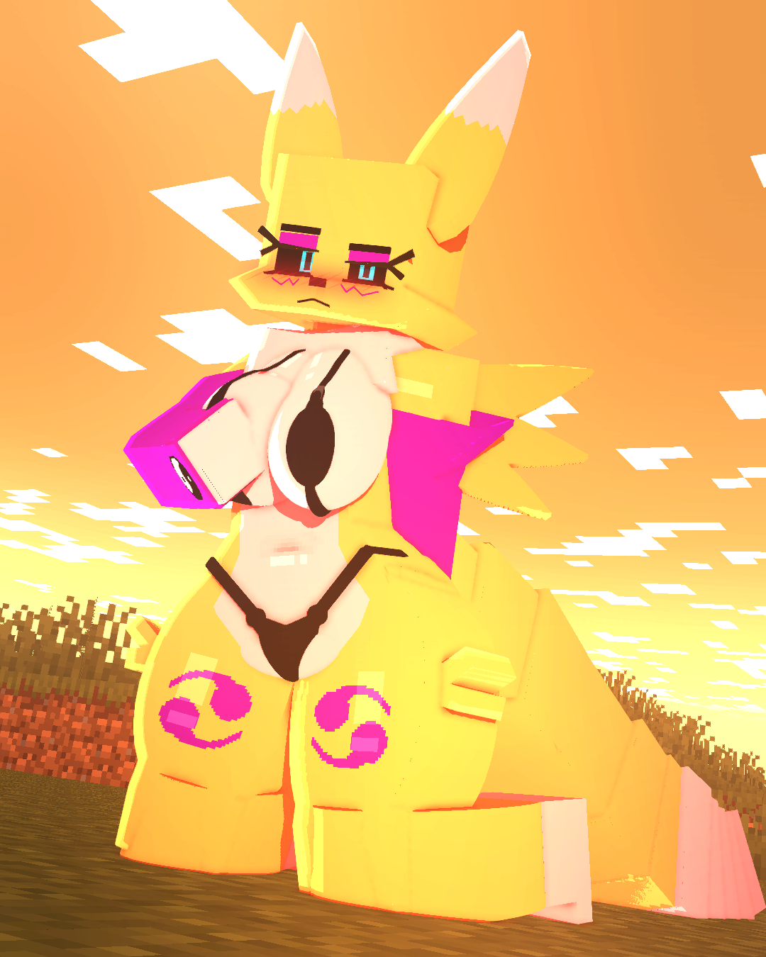 Minecraft Rule Porn - pussy, simple background, curvy figure, nude anthro, horny female, wide hips file c7cd588c335dad66035af92a496817b2