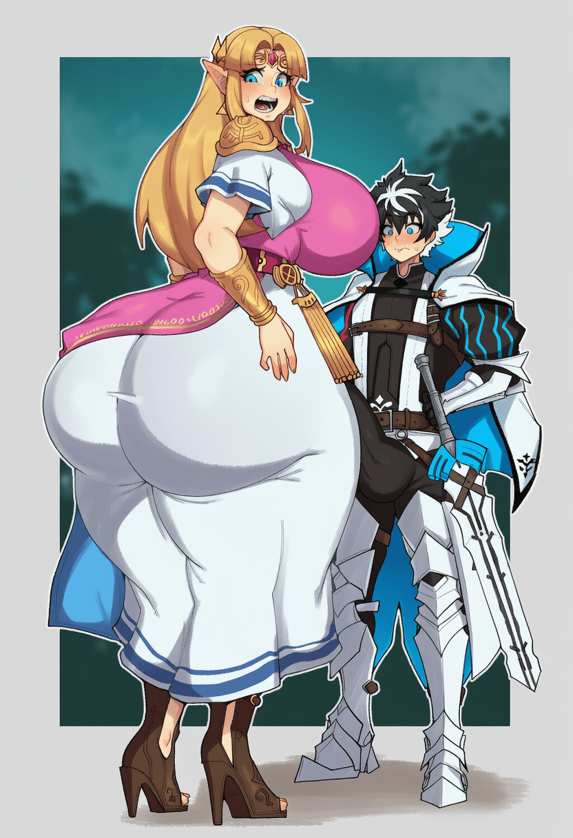 The Legend Of Zelda Free Sex Art - thick thighs, curvaceous, highres, female, ass in dress, male/female, penis file c99635ba4dd2a9ed6ffcf86896a1e992