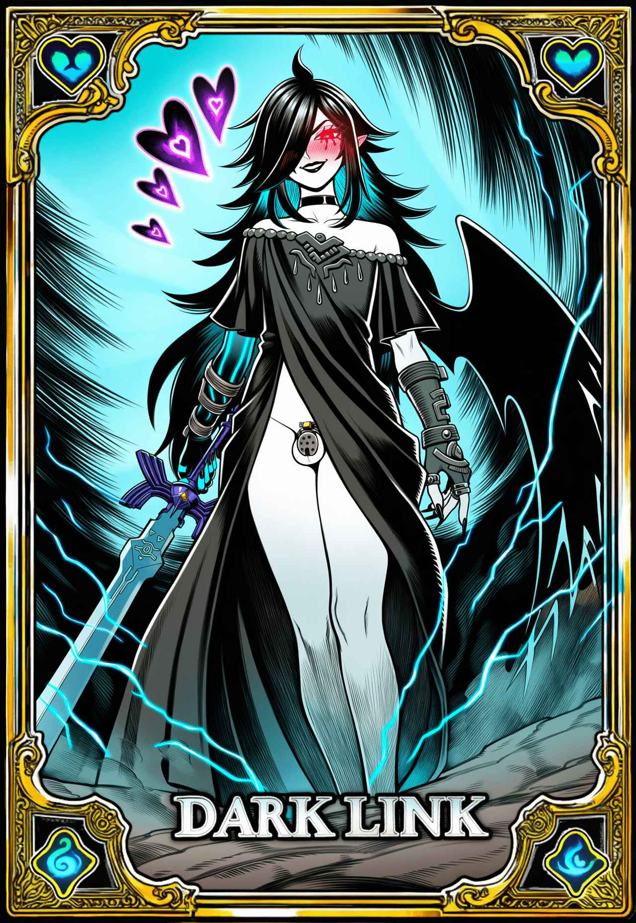 The Legend Of Zelda Rule Xxx - sexy, master sword, border, text, lipstick, fancy clothing file cc78ba9537b2320202e54a9eb2652f76