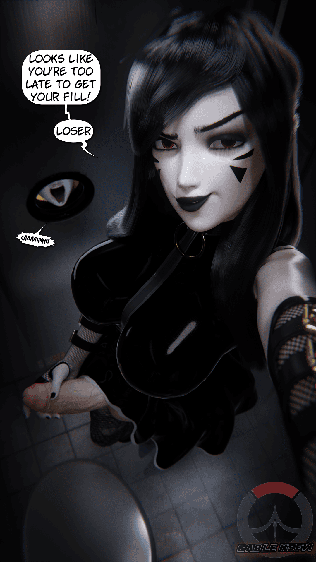 D.va Hot Hentai, Kiriko Hot Hentai - d.va, smirk, holding penis, goth girl, dark eyebrows, straight hair file ccd8879b90e011cf0a306ace7bc3531d