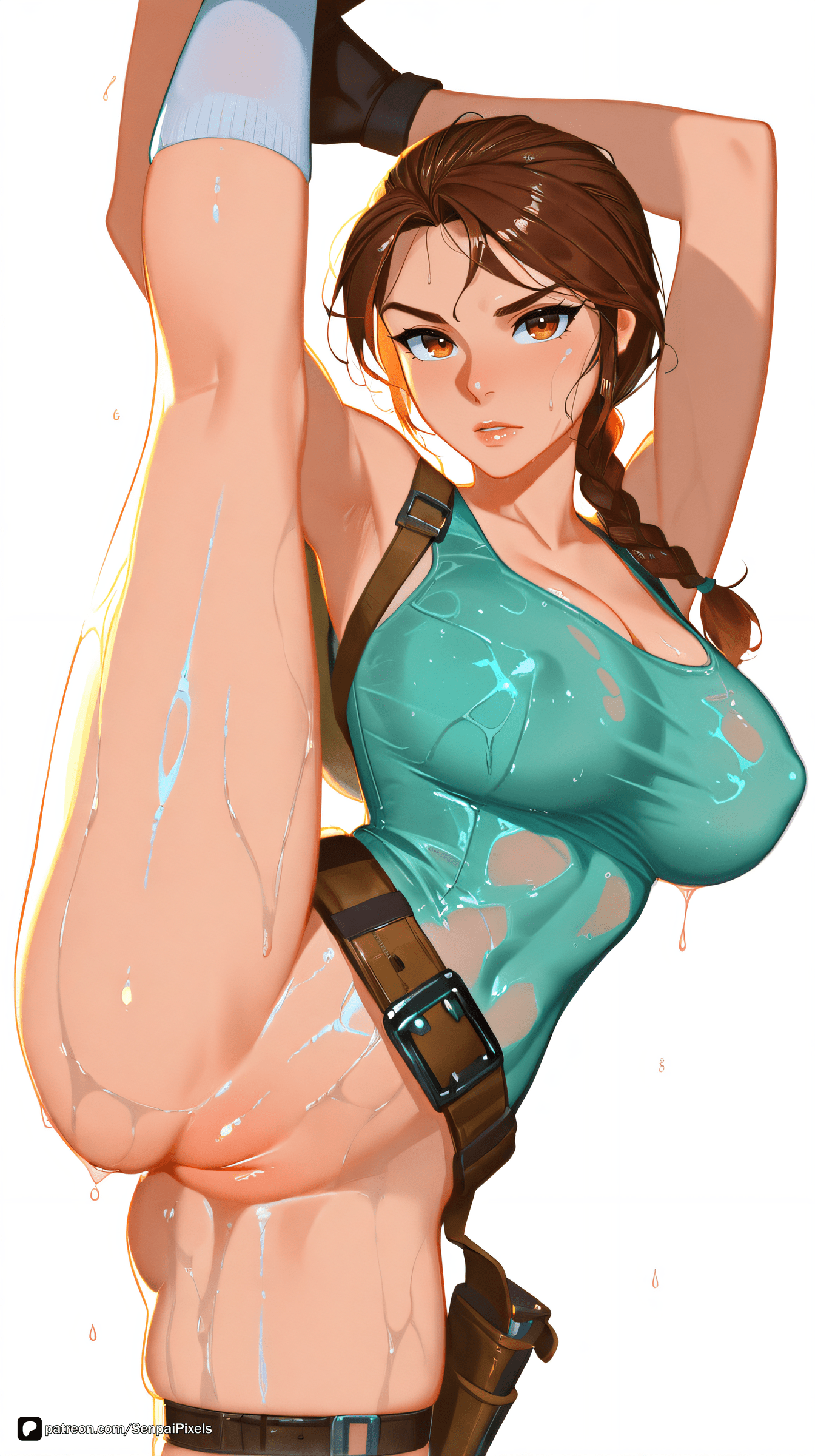 Tomb Raider Hentai Porn - breasts, arms up, solo, lara croft file d53ae3a51c82ec2c52f96434081736b5