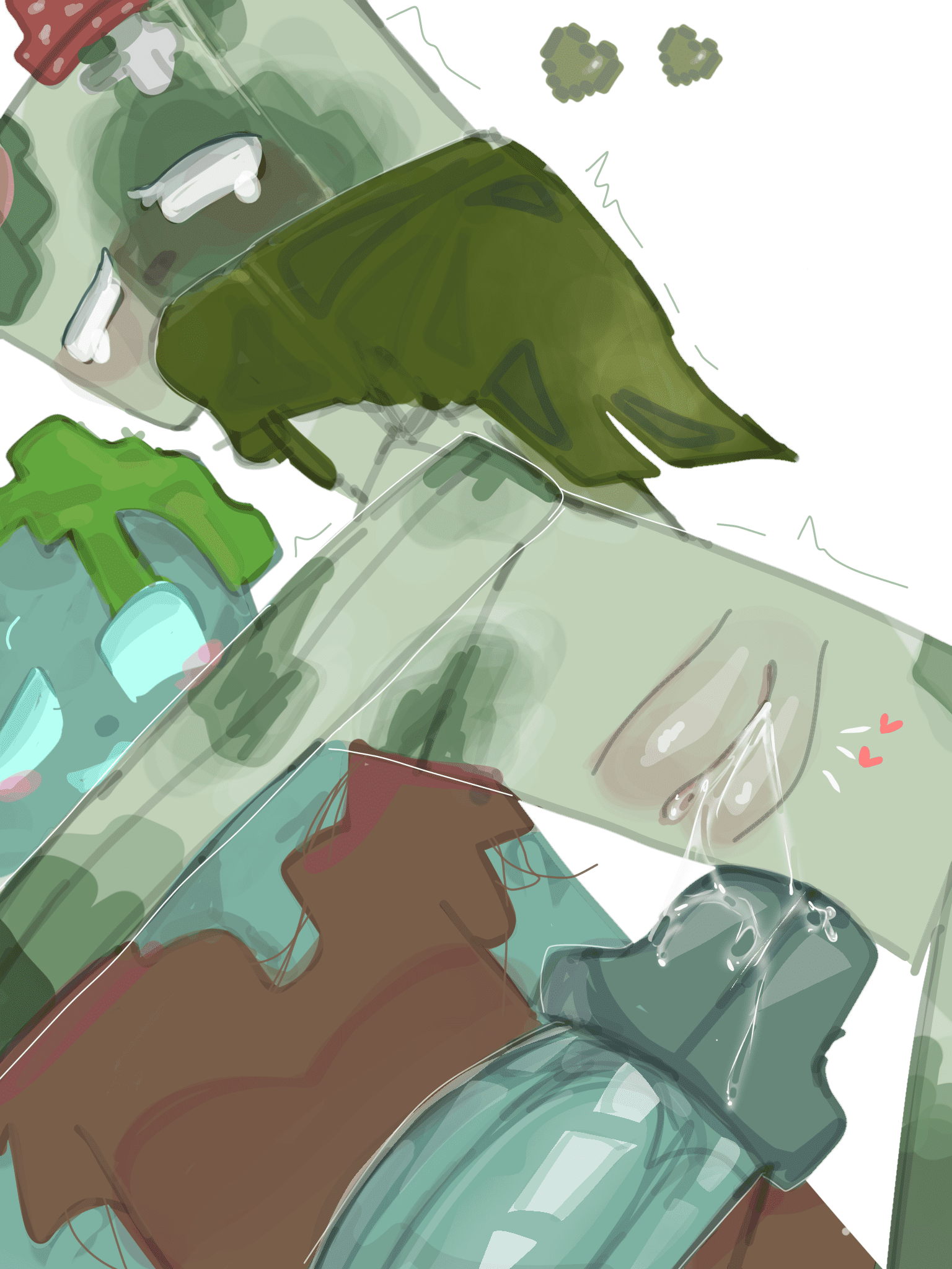 Bogged Porn, Drowned Porn - mojang, highres file d631006835eb5afeb5c368a977fee50d