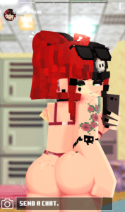 Minecraft Rule - freckles, hand on own ass, odysseyellie, 3d, tattoo file d95882572e692f70ffb400e1490c84a5