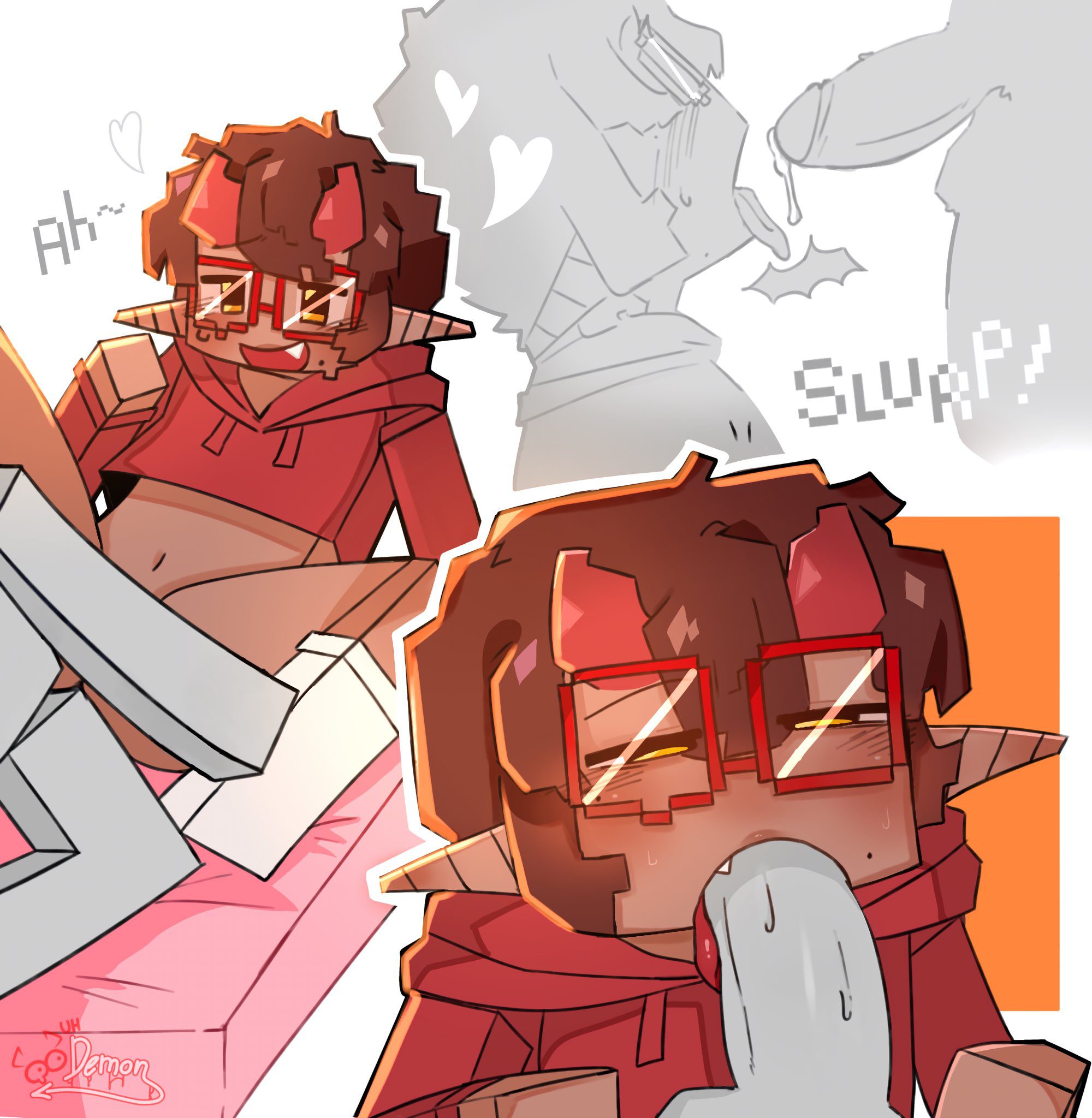 Minecraft Rule Xxx - uh demon, red hoodie, moaning, anal sex, yellow eyes, hoodie, cum file d990cf97b986fbff19f37f80b63cc0f3