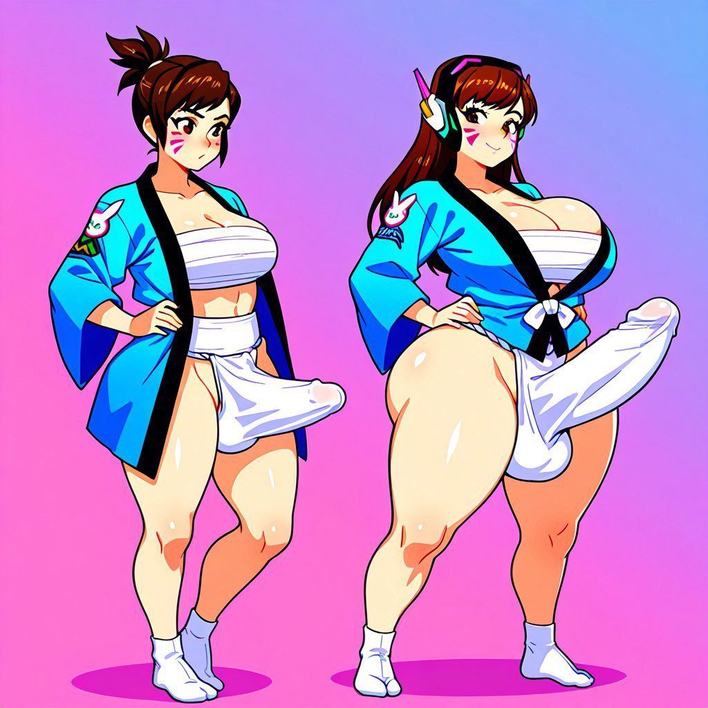 Overwatch Sex Art - big butt, 2futas, erection, sarashi, erection under loincloth, breasts, fundoshilover101 file dd4c59077fd58028dbf5c41cd1203ce7